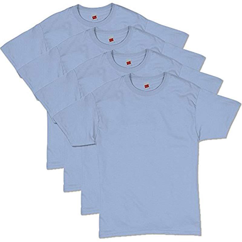 Lyst Hanes Comfortsoft T Shirt Pack Of 4 Light Blue 3x Large