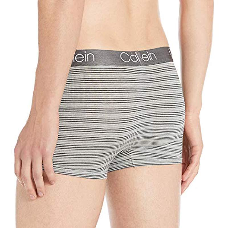 Calvin Klein Underwear Ultra Soft Modal Trunk in Gray for Men Lyst