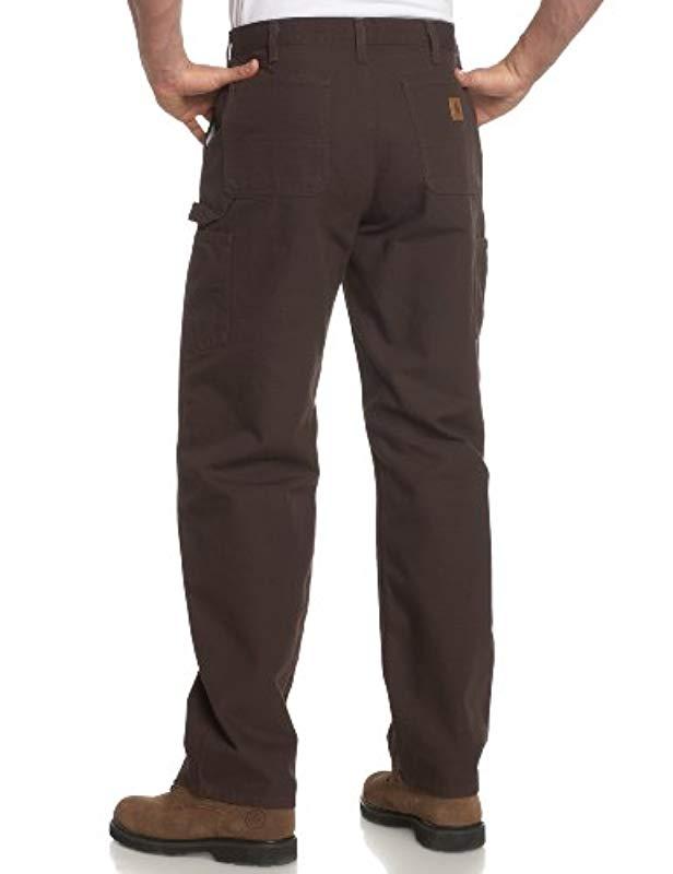 Lyst - Carhartt Big & Tall Washed Duck Work Dungaree B11 in Brown for Men