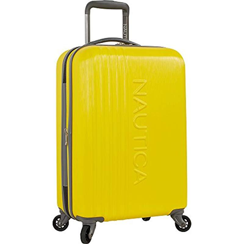 Lyst Nautica 3 Piece Hardside Spinner Luggage Set in Yellow Save 68