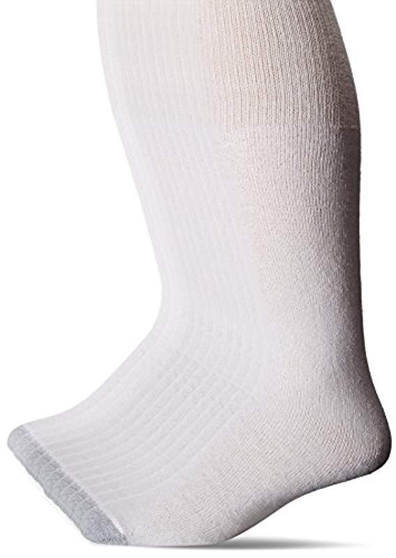 Lyst Hanes Freshiq Over The Calf Tube Socks (pack Of 12) in White for Men Save 13