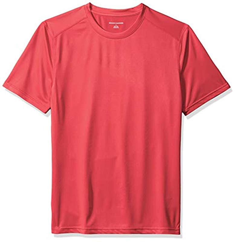 Lyst - Amazon Essentials Tech Stretch Short-sleeve Performance T-shirt ...