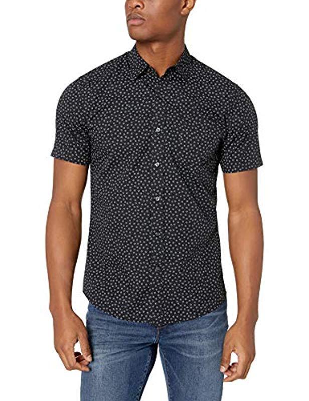 Amazon Essentials Slim-fit Short-sleeve Print Shirt for Men - Lyst