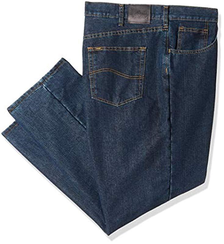 Lyst - Lee Jeans Big-tall Fce Lined Relaxed Fit Straight Leg Jean in Blue for Men