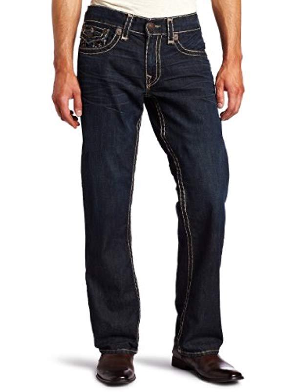 True Religion Ricky Super T Straight Leg Jean In Blue For Men Lyst