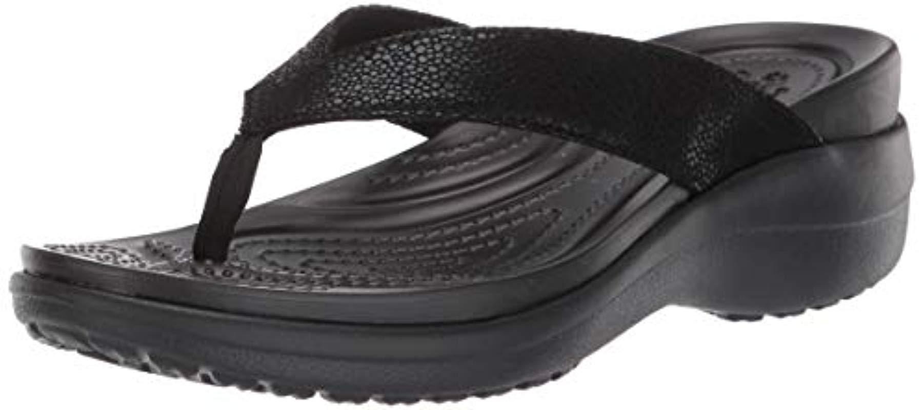 Crocs™ Reviva Flip Flop in Black - Lyst