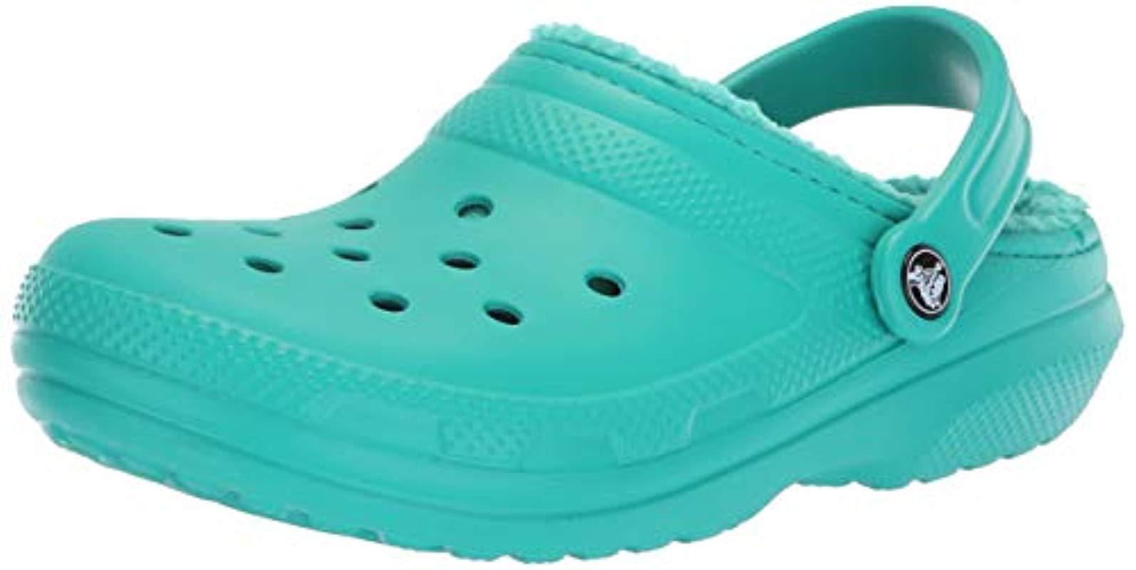 croc fuzzy slippers