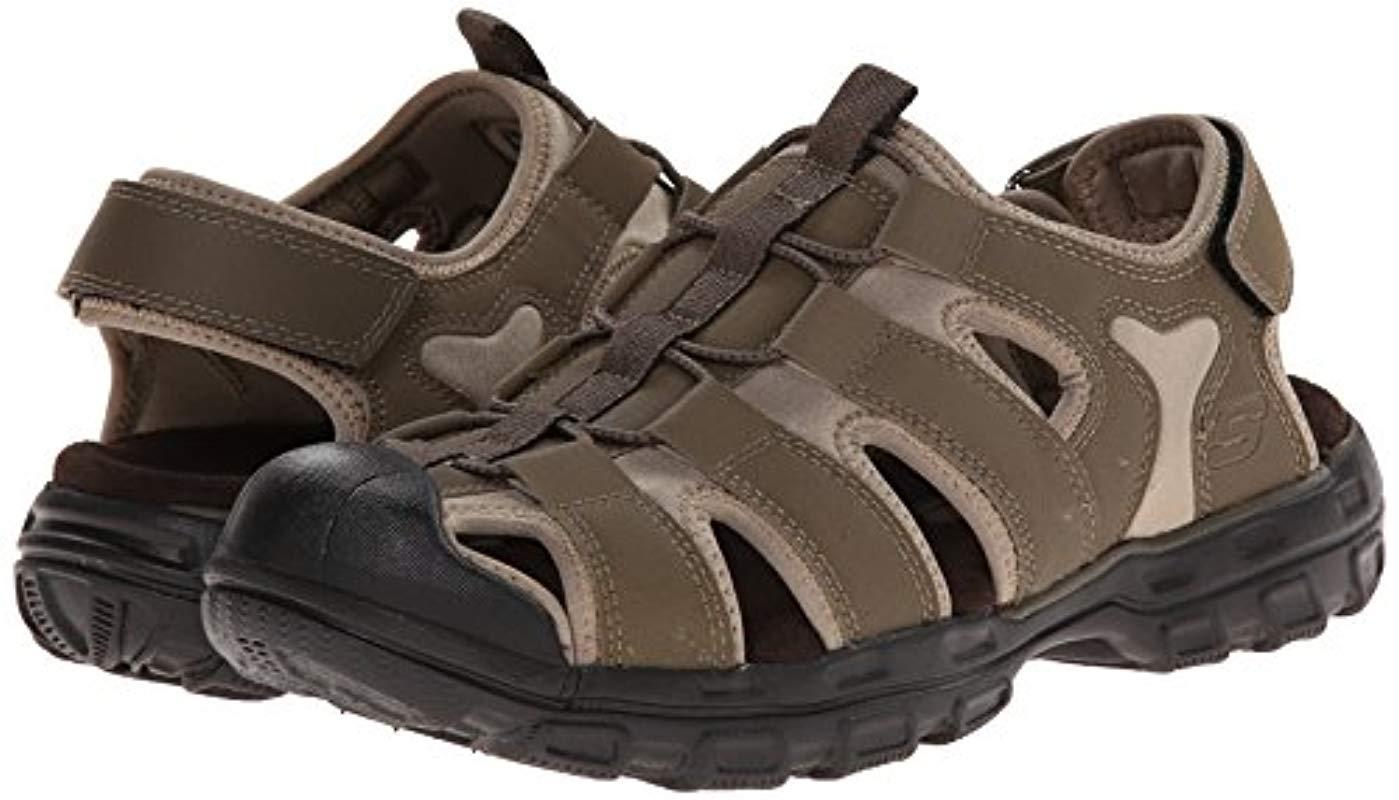 Skechers Relaxed Fit 360 Gander-selmo Fisherman Sandal in Brown for Men - Lyst