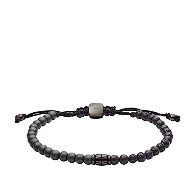 fossil lava stone bracelet