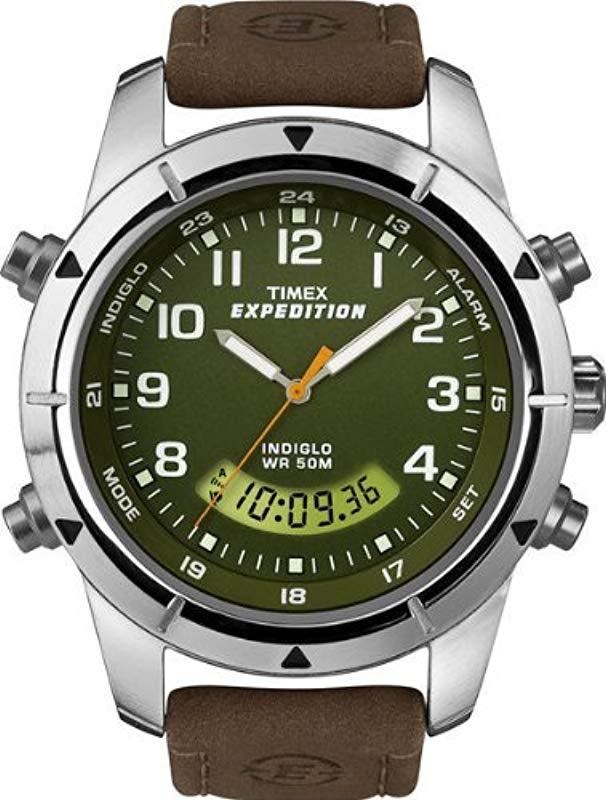 Lyst - Timex T49829 Expedition Rugged Chronograph Analog-digital Brown ...