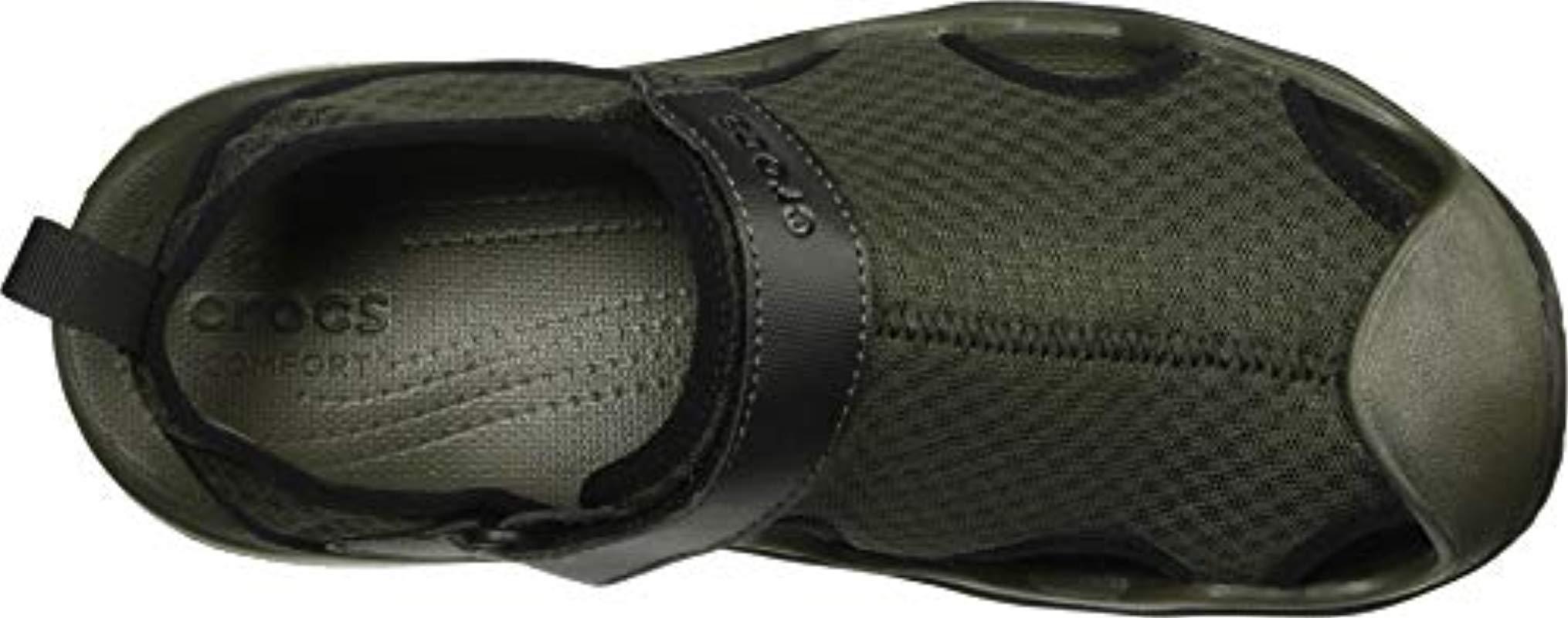 crocs men's swiftwater mesh deck sandal sport