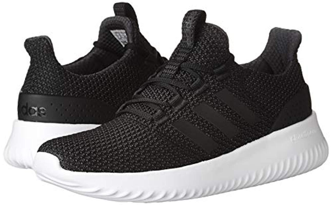 adidas Cloudfoam Ultimate Running Shoe, Black/white/utility Black, 11 ...