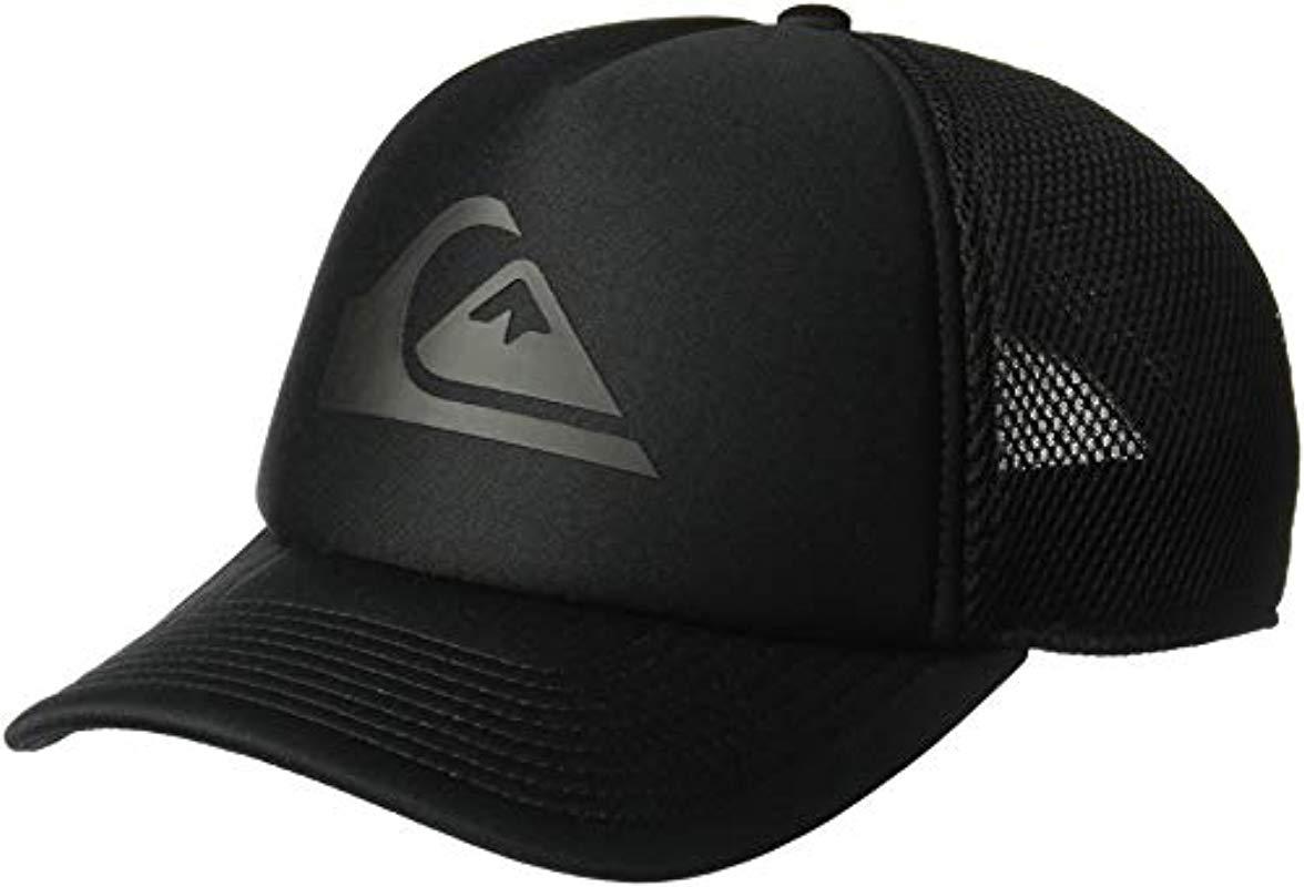 Quiksilver All Bent Up Trucker Hat in Black for Men - Lyst