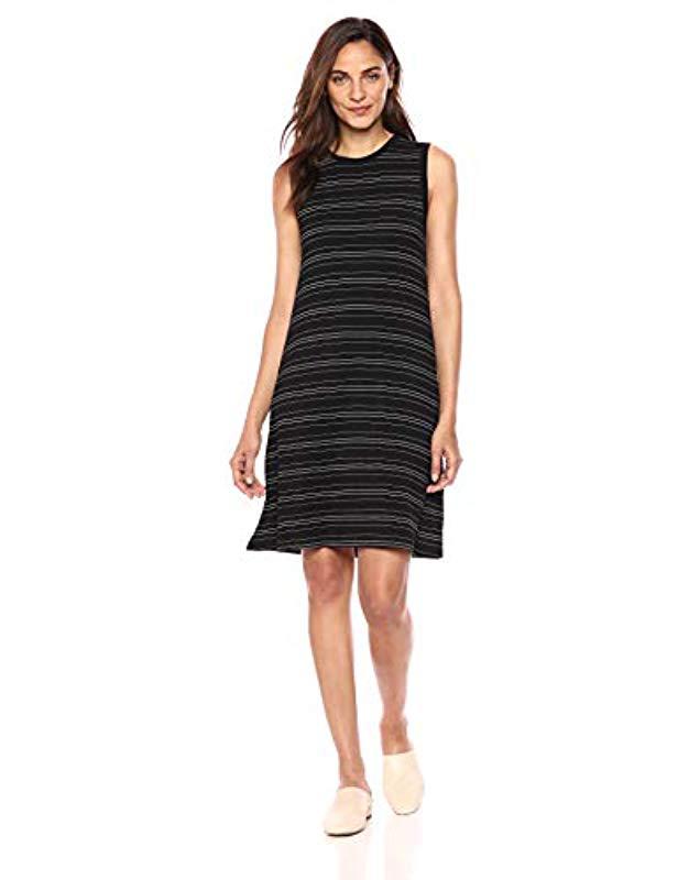 Download Lyst - Daily Ritual Jersey Sleeveless Mock-neck Dress in ...