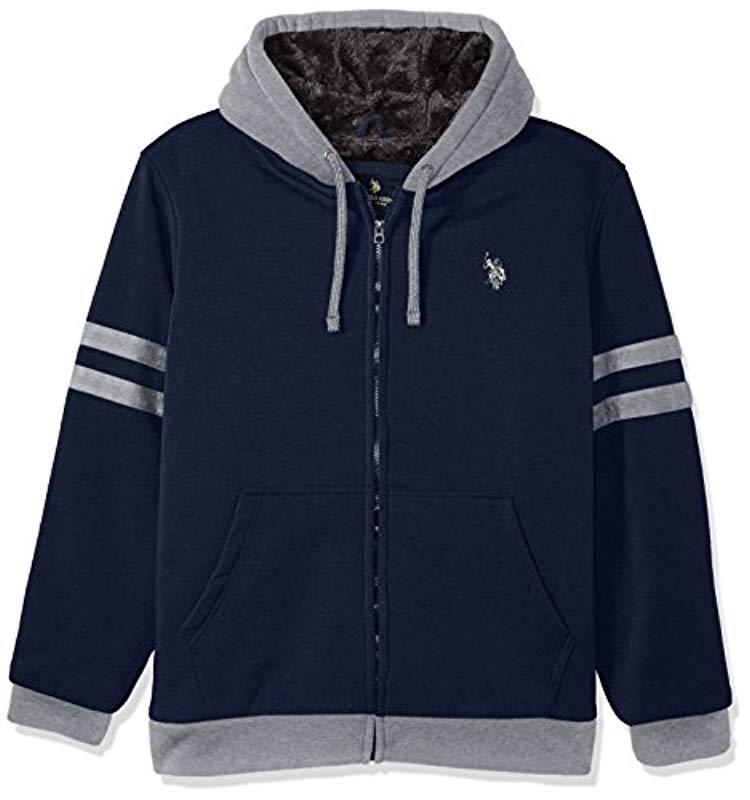 us polo assn sherpa lined hoodie