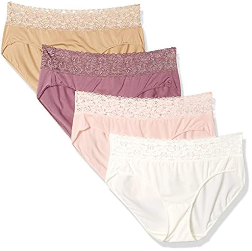 Lyst Hanes Invisible Lace Waist Hipster Panties 4 Pack 8507