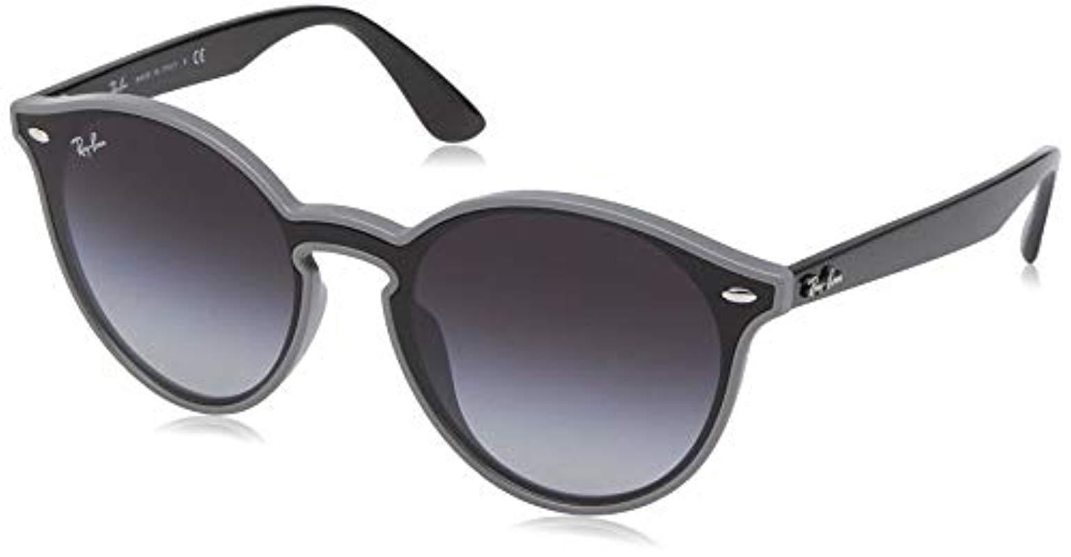 RayBan Rb4380nf Round Sunglasses, Grey Demishiny, 39 Mm in Gray Lyst