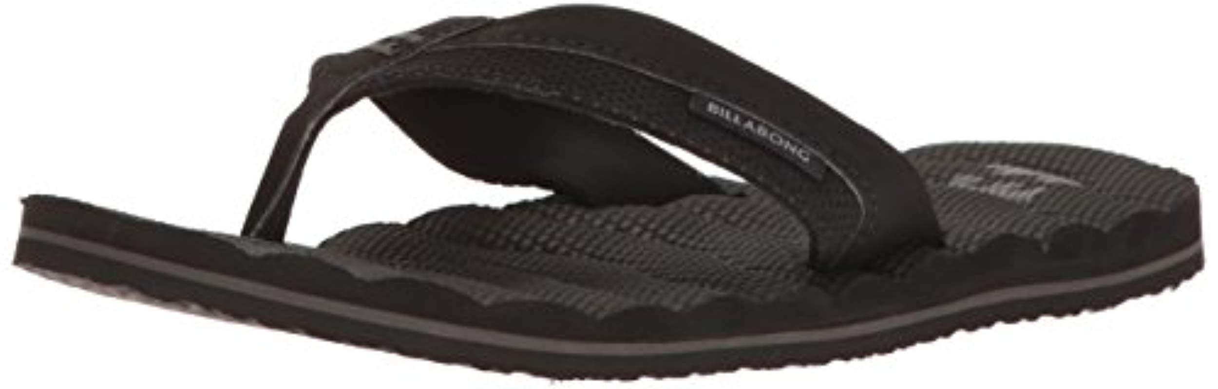 black billabong flip flops