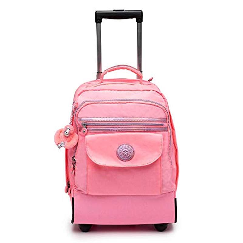 Kipling Sanaa Wheeled Backpack in Pink Lyst