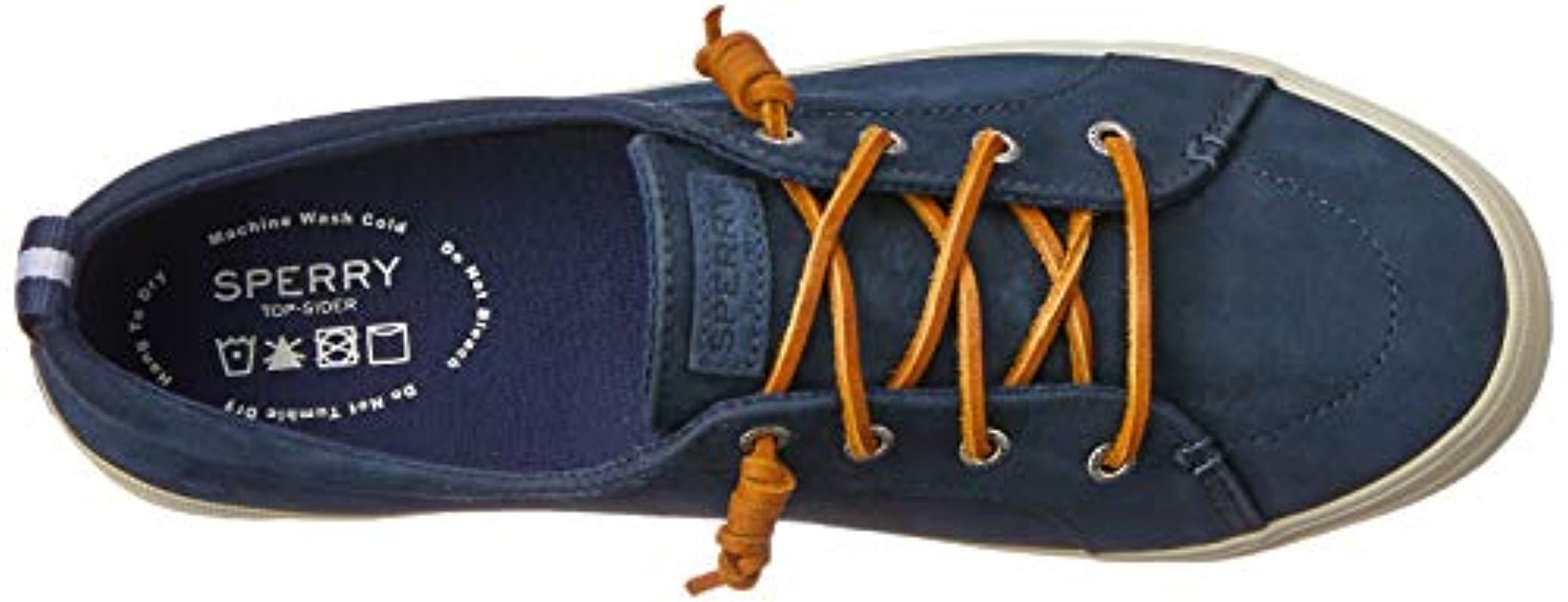 sperry crest vibe washable leather sneaker