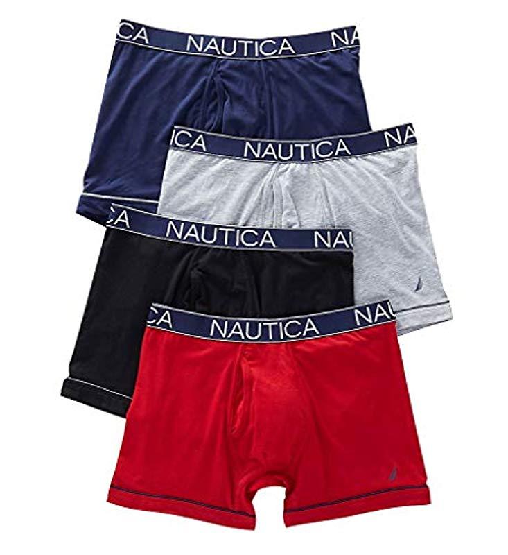 Nautica Cotton Stretch Classic Boxer Brief Multipack for Men Lyst