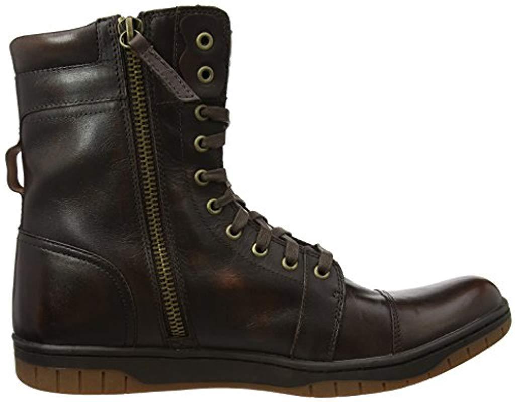 Lyst Diesel Tatradium Basket Butch Zip Combat Boot, Coffee Bean, 8.5