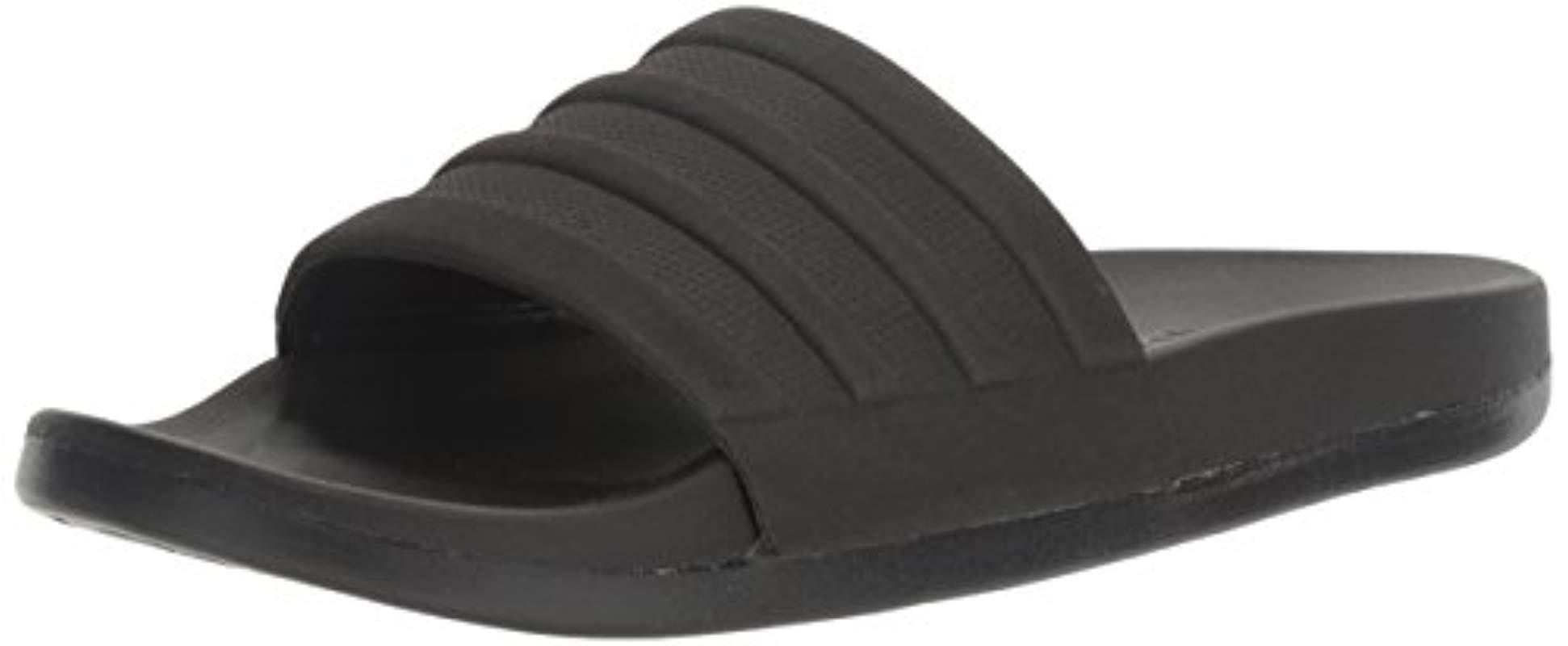 Adidas Men's Adilette Slides Comfort ADJ Adjustable Black Sandals Various Sizes 