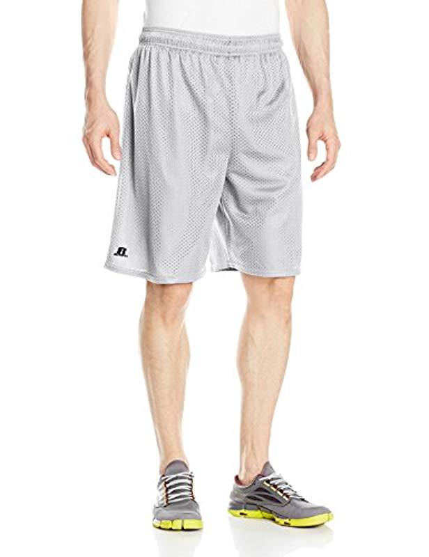 Russell Athletic Mesh Shorts (no Pockets) in Gray for Men Lyst