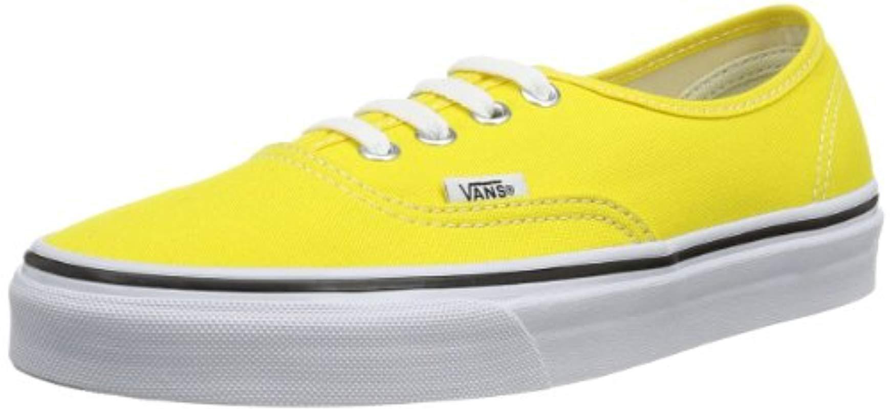 vans u authentic jaune vans u authentic jaune