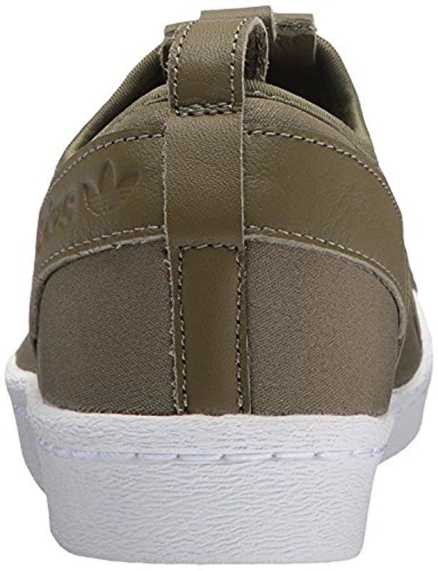 Lyst - Adidas Originals Superstar Slipon W Sneaker in Green