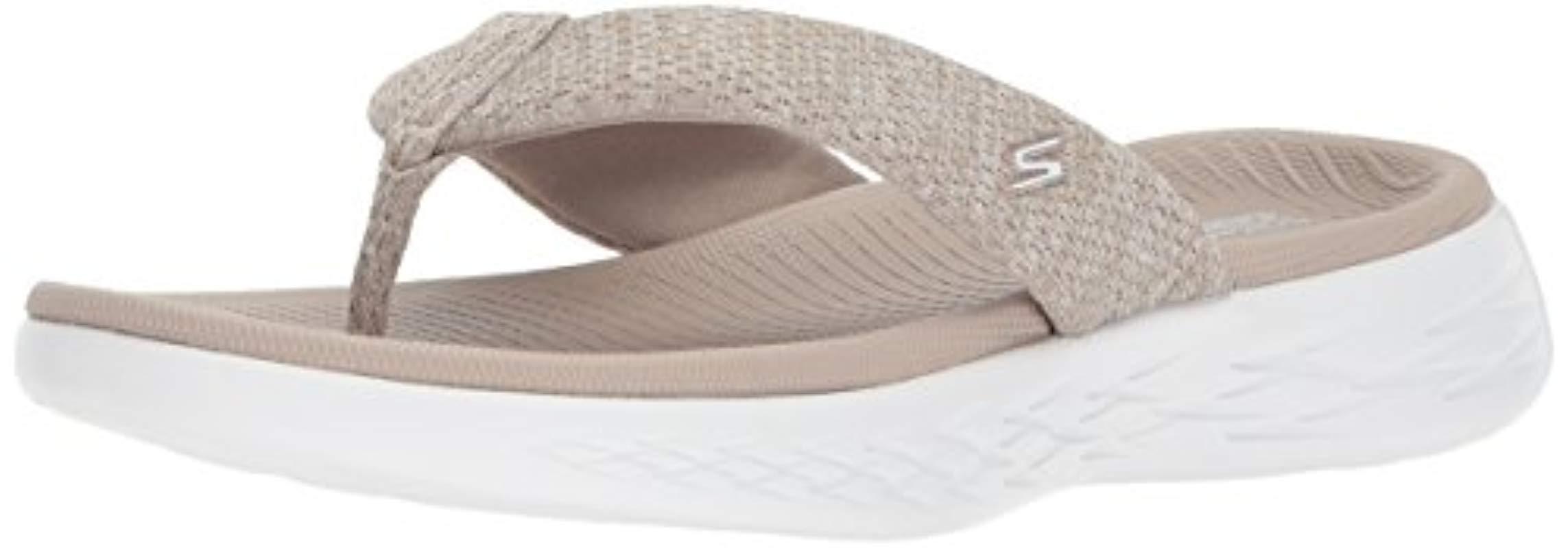 skechers women's on the go 600 preferred flip flop