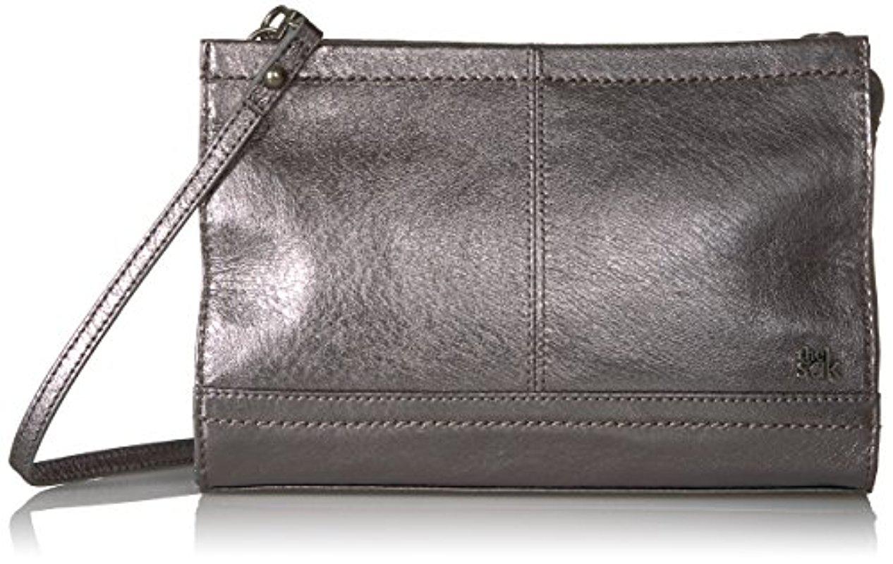 Lyst The Sak Iris Demi Clutch In Gray The Sak Women S Gray Iris Demi Clutch