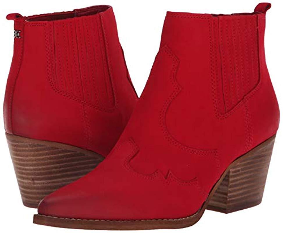 sam edelman red booties