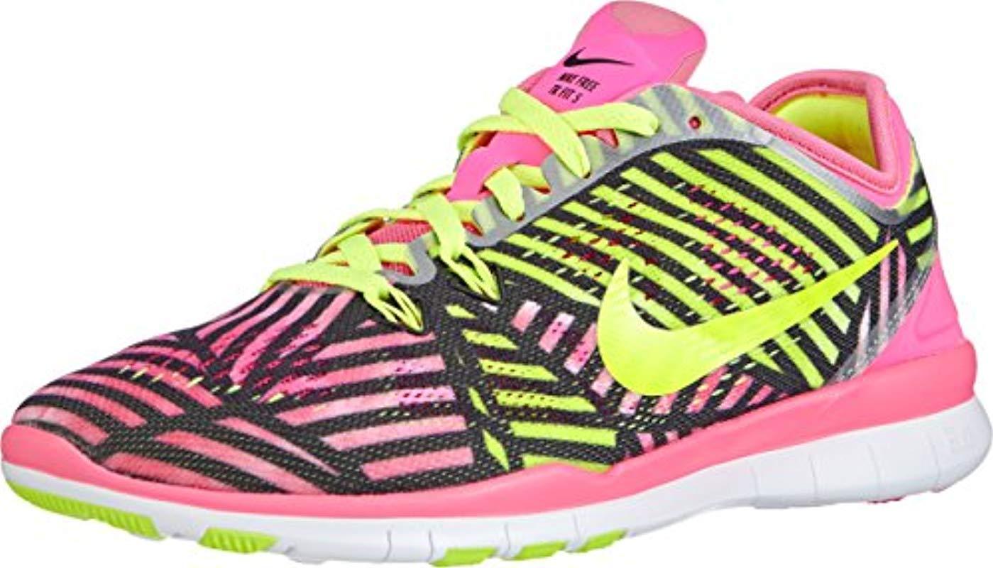 Nike Free Trainer 5 Print in Pink Lyst Nike Free Trainer 5 Print in Pink Lyst