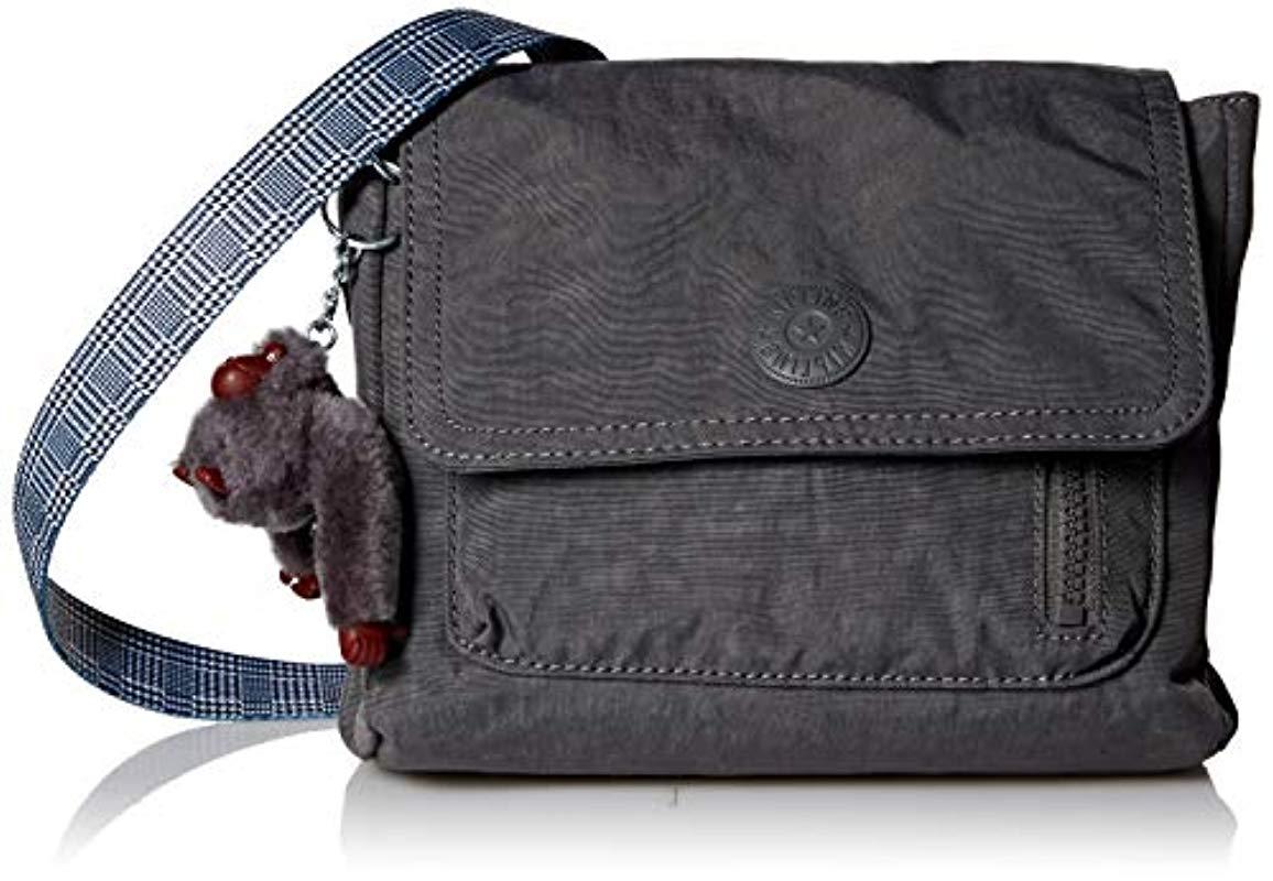 Lyst Kipling Alexis Solid Crossbody Bag With A Woven Strap in Gray