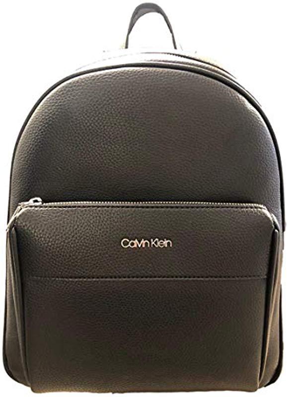 Calvin Klein Elaine Bubble Lamb Novelty Key Item Flap Backpack In Black Lyst