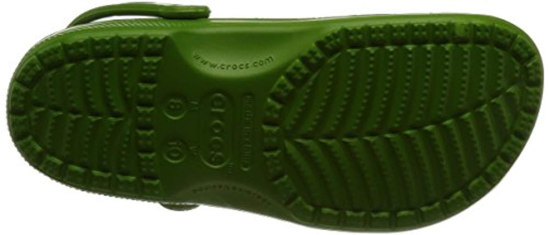 olive green mens crocs