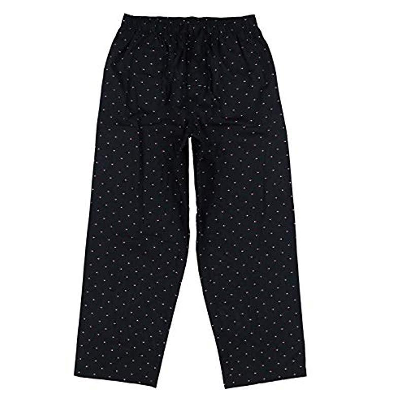 Tommy Hilfiger Poplin Woven Drawstring Pajama Pant in Black for Men - Lyst