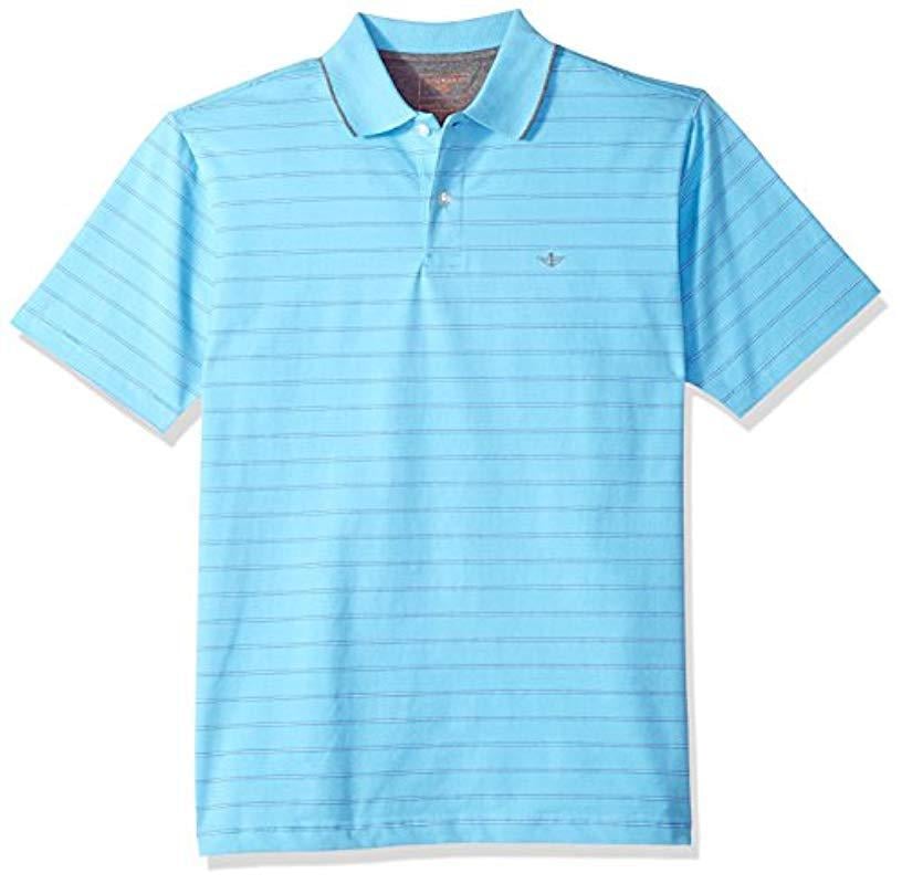 Lyst - Dockers Short Sleeve Signature Performance Polo-0027, in Blue ...
