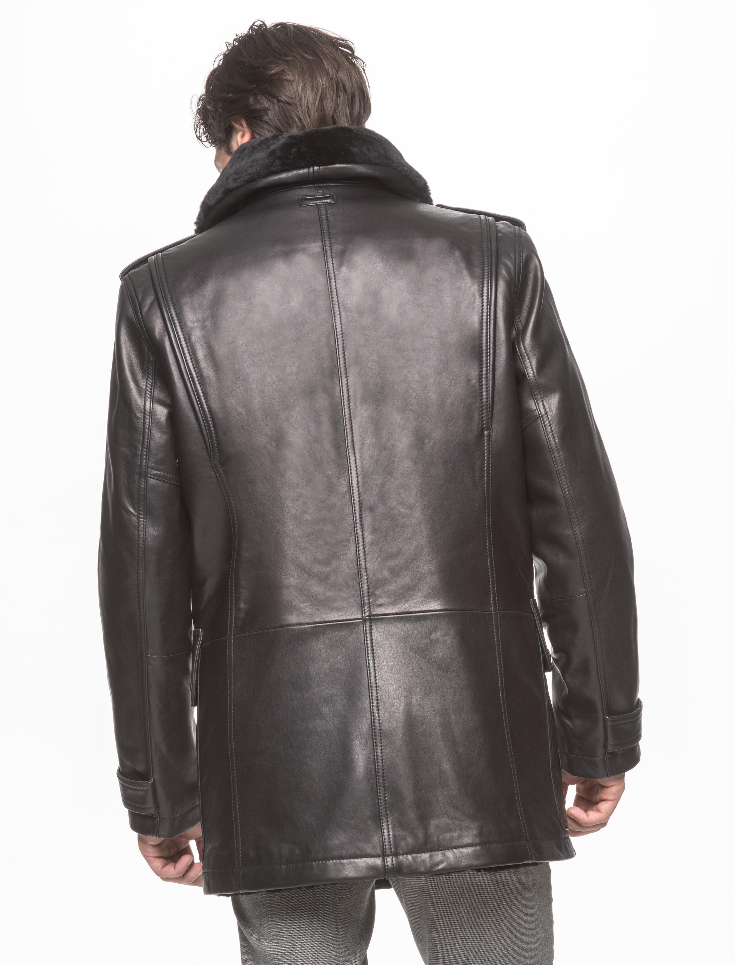 Lyst - Andrew Marc Ernest Leather Jacket In Black For Men