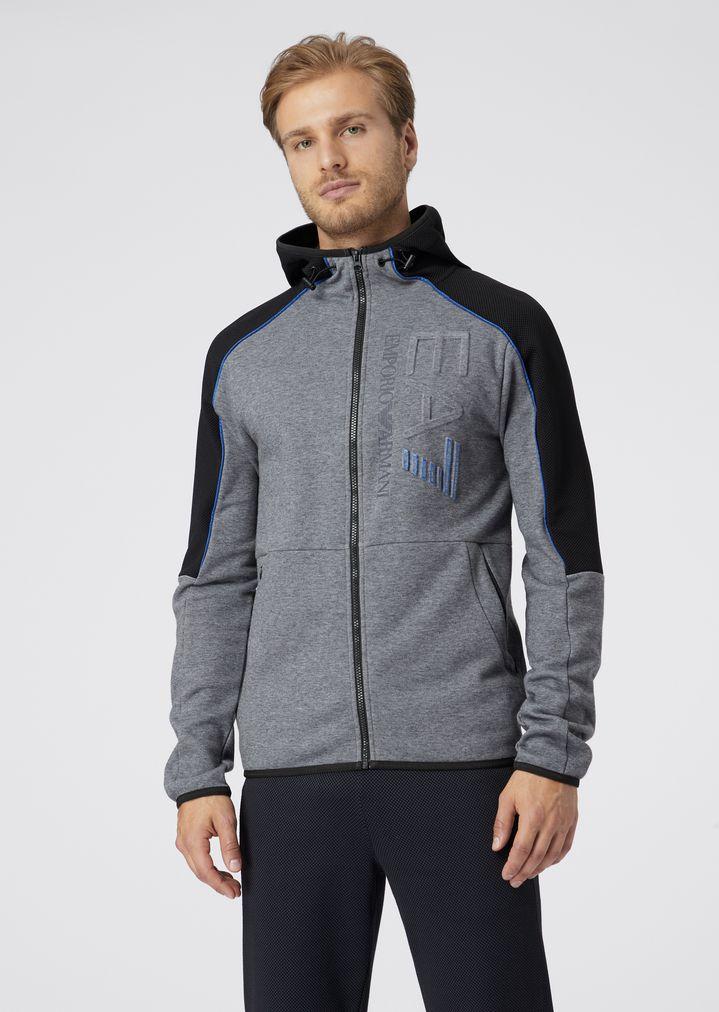 Lyst - Emporio Armani Hoodie in Gray for Men