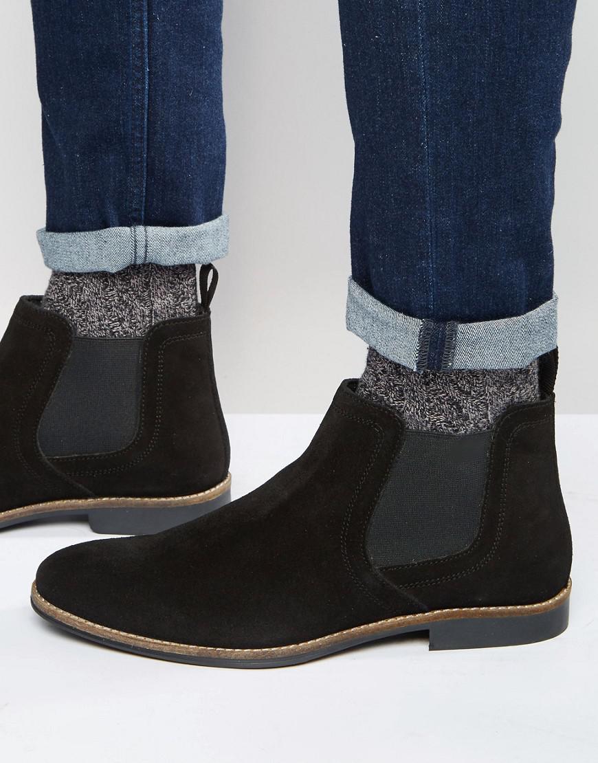 Red Tape Chelsea Boots Black Suede for Men - Lyst