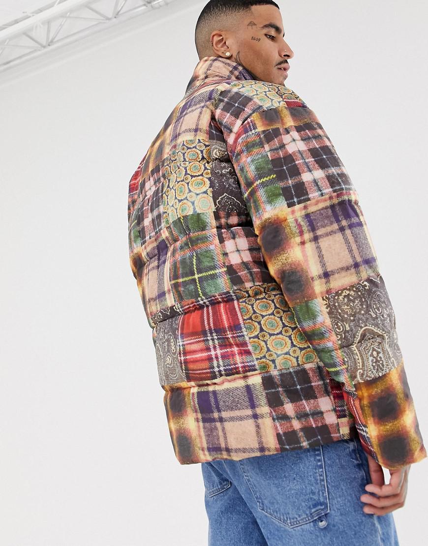supreme patchwork harrington jacket