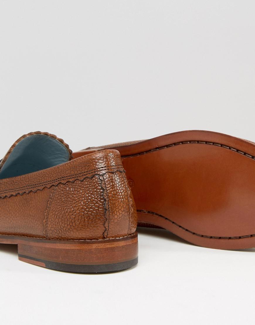 grenson bethany tasseled leather loafers