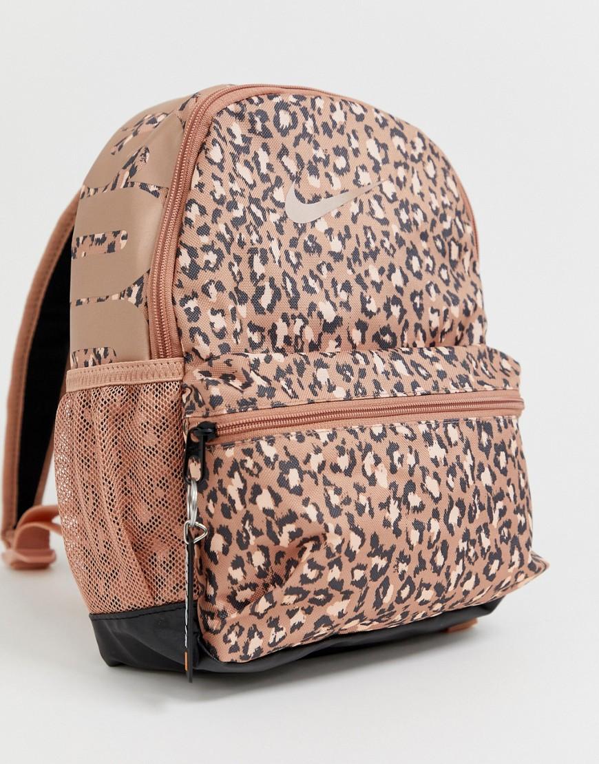 leopard print rucksack