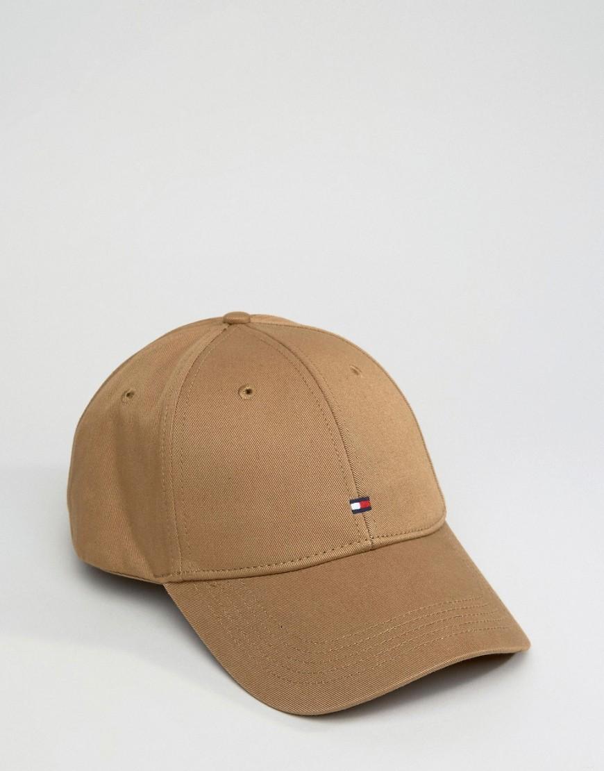 Tommy hilfiger Classic Flag Baseball Cap Tan in Brown for Men | Lyst