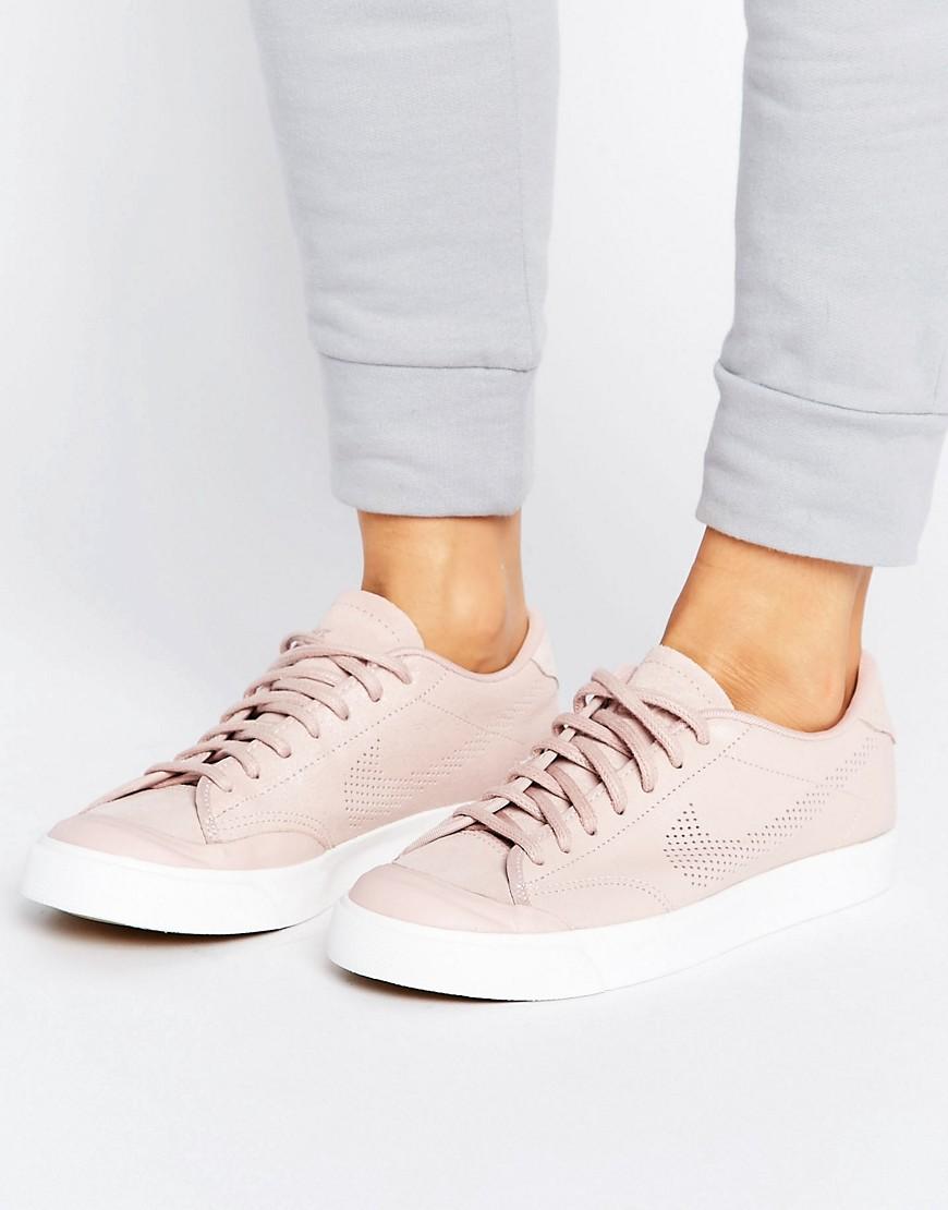 Nike All Court Premium Trainers With Perforated Swoosh In Pink in Pink ...