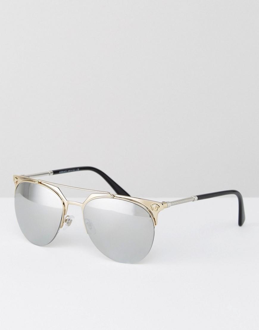 versace round sunglasses men