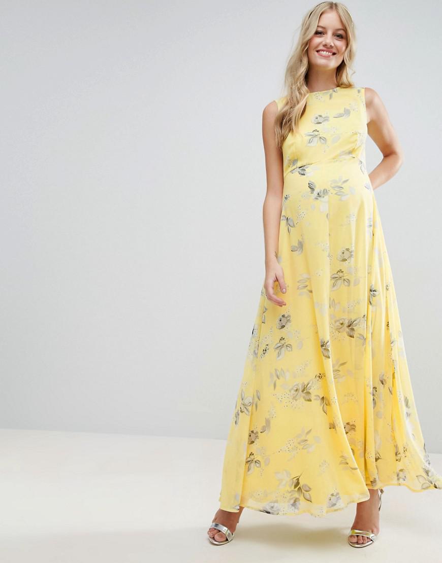 Maxi Dresses Yellow Wedding