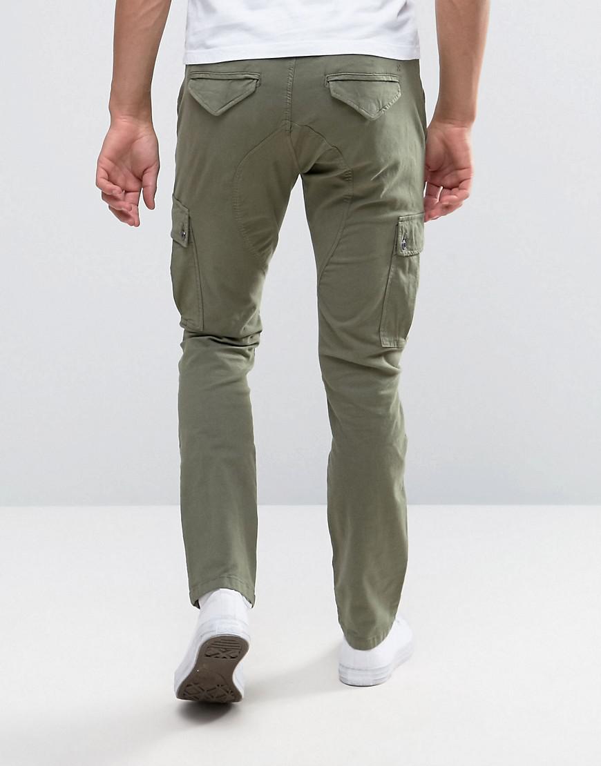 Lyst - Selected Slim Fit Cargo Pant in Green for Men